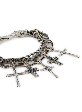 Detail View - Click To Enlarge - EMANUELE BICOCCHI - Notre Cross Sterling Silver Chain Bracelet