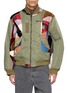 KHOKI Quilted Patchwork Bomber Jacket