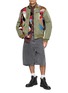 Figure View - Click To Enlarge - KHOKI - Quilted Patchwork Bomber Jacket