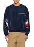KHOKI Quilted Patchwork Fleece Sweater