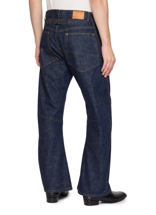 Back View - Click To Enlarge - KHOKI - 3D Cut Cotton Denim Jeans
