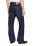 Back View - Click To Enlarge - KHOKI - 3D Cut Cotton Denim Jeans