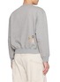 Back View - Click To Enlarge - KHOKI - Hand Stitched Graphic Cotton Sweatshirt