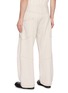Back View - Click To Enlarge - KHOKI - 3D Cut Drawstring Waistband Cotton Sweatpants