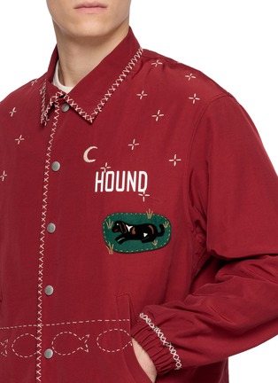  - KHOKI - Cross-Stitch Embroidered Coach Jacket