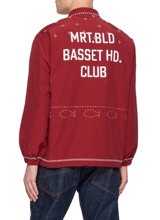 Back View - Click To Enlarge - KHOKI - Cross-Stitch Embroidered Coach Jacket