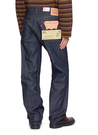 Back View - Click To Enlarge - LEVI’S - 1966 Organic Rigid Dark Wash Jeans
