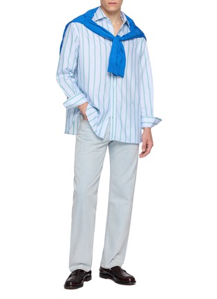 Figure View - Click To Enlarge - LEVI’S - Blue Tab Anchor Relaxed Light Wash Jeans