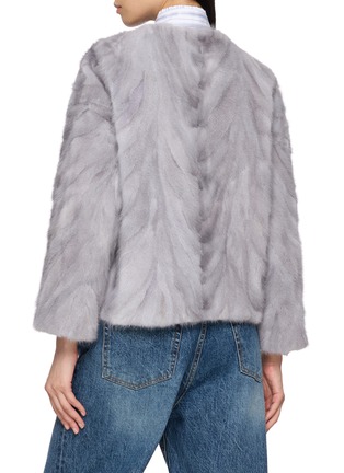 Back View - Click To Enlarge - YVES SALOMON - Cropped Fur Jacket