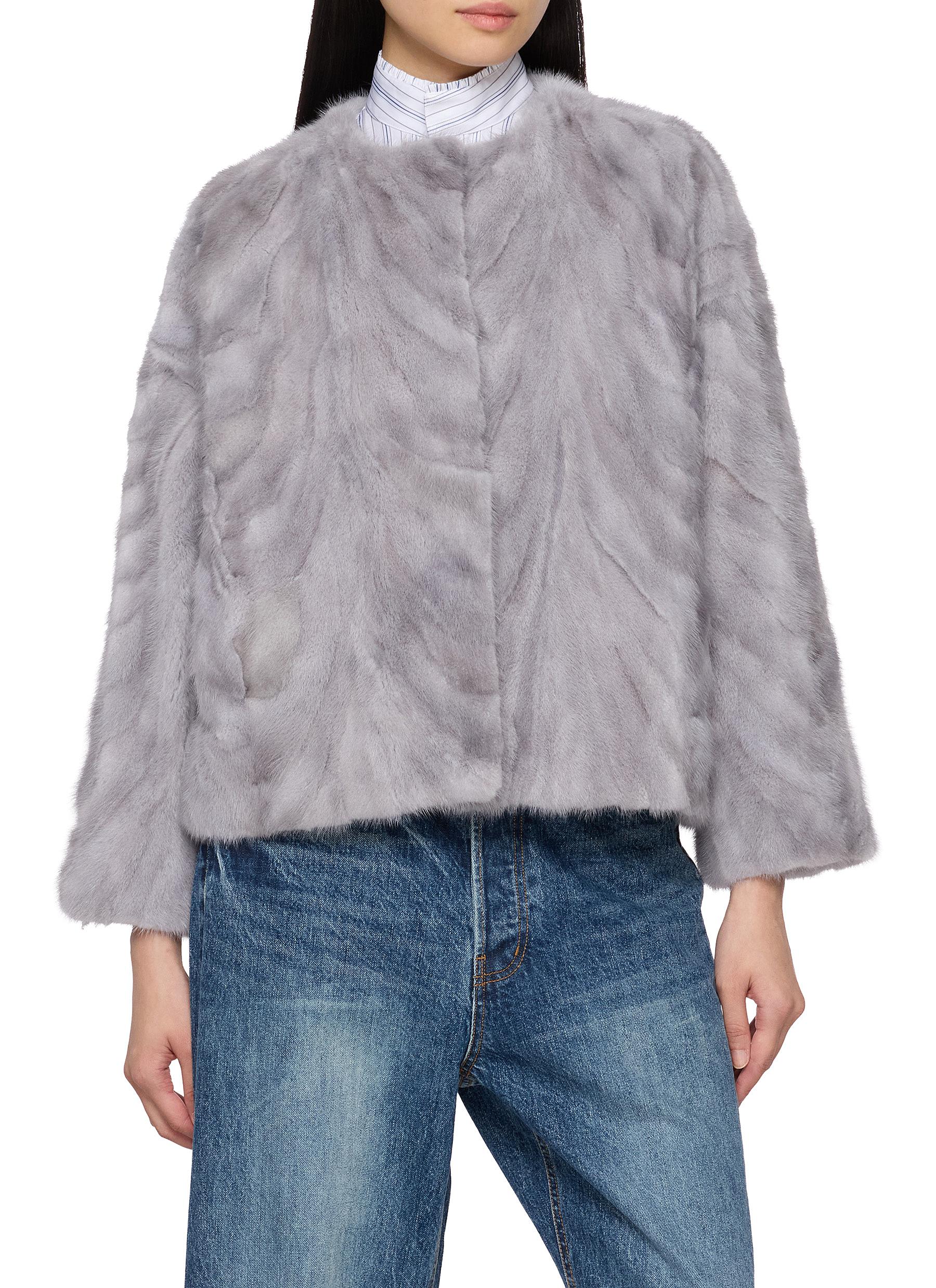 YVES SALOMON | Cropped Fur Jacket | Women | Lane Crawford