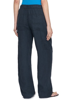 Back View - Click To Enlarge - RAG & BONE - Atlas Drawstring Waistband Linen Pants