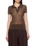 HELMUT LANG Twisted Sheer Polo Shirt
