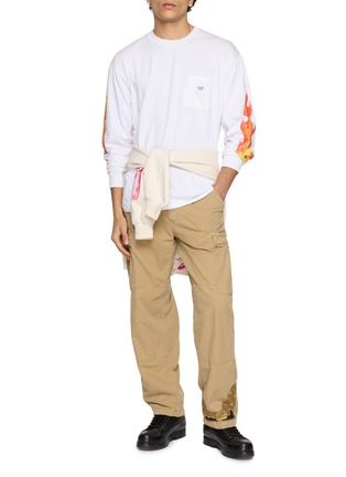 Figure View - Click To Enlarge - APRÈS SURF A.P.S. - Starlight Printed Long Sleeve T-Shirt