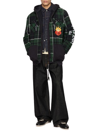 Figure View - Click To Enlarge - APRÈS SURF A.P.S. - Edgard Plaid Shirt Jacket