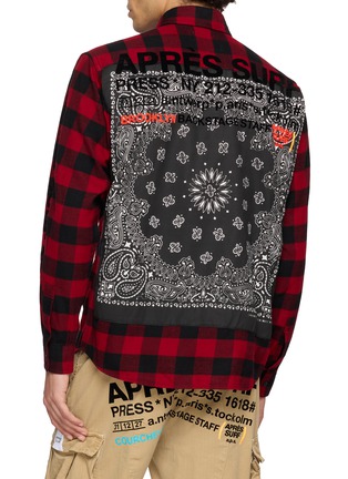 Back View - Click To Enlarge - APRÈS SURF A.P.S. - Patrice Bead Embellished Printed Check Shirt