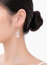 Detail View - Click To Enlarge - HEALORA - Moontide Dew Clear Quartz Earrings