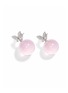 Detail View - Click To Enlarge - HEALORA - Sakura Butterfly Reverie Rose Quartz Earrings