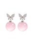 Main View - Click To Enlarge - HEALORA - Sakura Butterfly Reverie Rose Quartz Earrings
