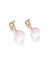 Detail View - Click To Enlarge - HEALORA - Moonblush Whisper Rose Quartz Earrings