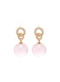 Main View - Click To Enlarge - HEALORA - Moonblush Whisper Rose Quartz Earrings
