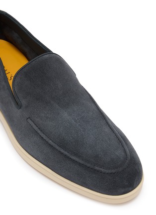Detail View - Click To Enlarge - DOUCAL'S - Apron-Toe Suede Loafers