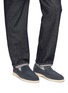 Figure View - Click To Enlarge - DOUCAL'S - Apron-Toe Suede Loafers