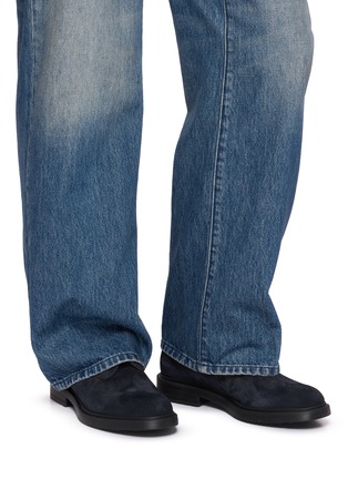 Figure View - Click To Enlarge - DOUCAL'S - Suede Derby Shoes