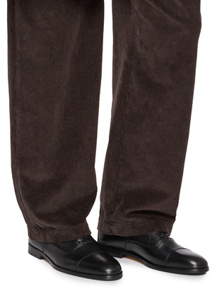 Figure View - Click To Enlarge - DOUCAL'S - Cap-Toe Leather Oxford Shoes