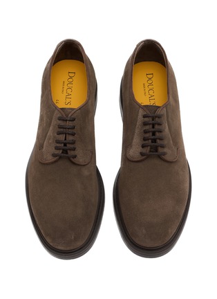 Detail View - Click To Enlarge - DOUCAL'S - Suede Derby Shoes