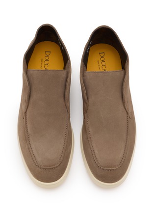 Detail View - Click To Enlarge - DOUCAL'S - Suede Slip On Sneakers