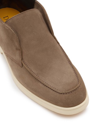 Detail View - Click To Enlarge - DOUCAL'S - Suede Slip On Sneakers