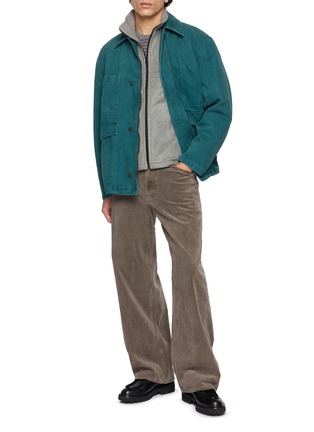 Figure View - Click To Enlarge - AURALEE - Stand Collar Silk Fleece Vest