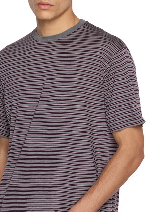  - AURALEE - Striped Wool Jersey T-shirt