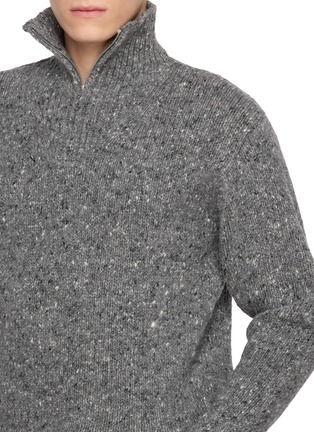  - AURALEE - Tweed Turtleneck Knit Top