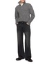 Figure View - Click To Enlarge - AURALEE - Tweed Turtleneck Knit Top