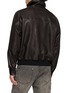 Back View - Click To Enlarge - AURALEE - Textured Leather Blouson Jacket
