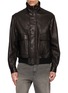 AURALEE Textured Leather Blouson Jacket