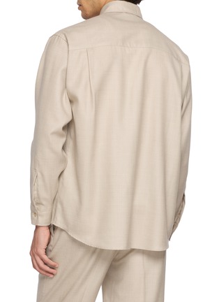 Back View - Click To Enlarge - AURALEE - Super Light Wool Shirt