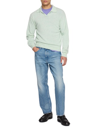 Figure View - Click To Enlarge - AURALEE - Brushed Cotton Jersey Long Sleeve T-Shirt