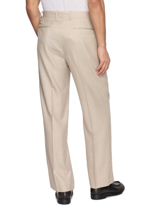 Back View - Click To Enlarge - AURALEE - Super Light Two Tuck Wool Trousers