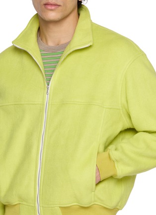  - AURALEE - Stand Collar Silk Fleece Zip Blouson