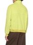 Back View - Click To Enlarge - AURALEE - Stand Collar Silk Fleece Zip Blouson