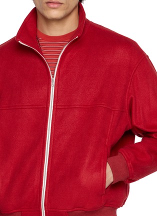  - AURALEE - Stand Collar Silk Fleece Zip Blouson