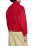 Back View - Click To Enlarge - AURALEE - Stand Collar Silk Fleece Zip Blouson