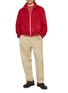 Figure View - Click To Enlarge - AURALEE - Stand Collar Silk Fleece Zip Blouson