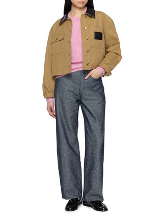 Figure View - Click To Enlarge - ATELIER EDITION - Metallic Dark Wash Denim