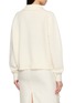 Back View - Click To Enlarge - ATELIER EDITION - Floral Beaded Collared Knit Sweater