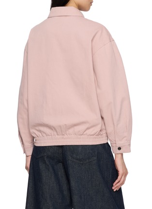 Back View - Click To Enlarge - ATELIER EDITION - Logo Embroidered Washed Jacket
