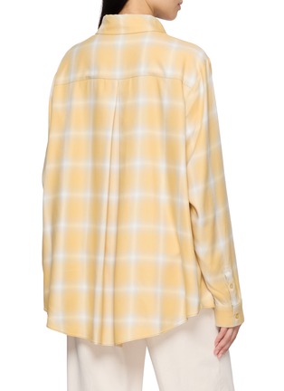 Back View - Click To Enlarge - ATELIER EDITION - Checked Boxy Shirt