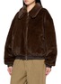 Detail View - Click To Enlarge - ATELIER EDITION - Reversible Fur Collar Leather Jacket